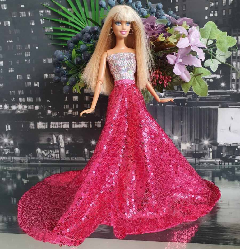 Lovedolls malinové společenské šaty