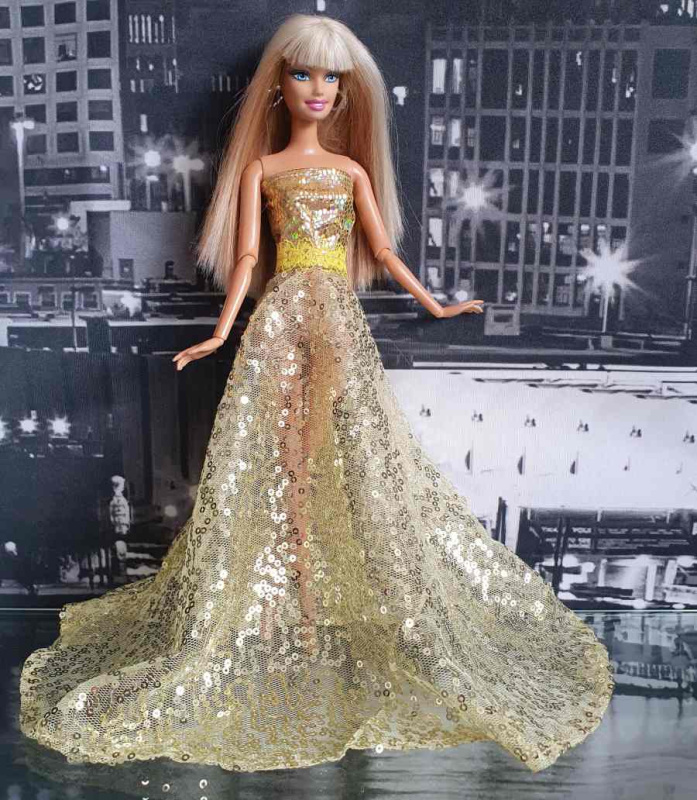 Lovedolls zlaté flitrové šaty