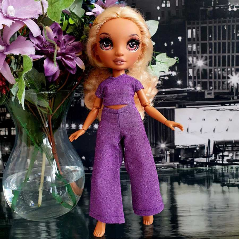 Lovedolls rainbow high fialový set