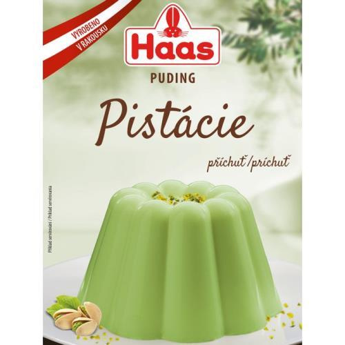 HAAS puding pistáciová příchuť 37g