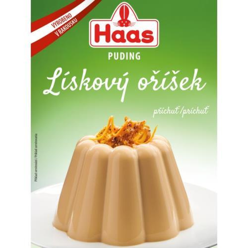 HAAS puding lískooříšková příchuť 37g