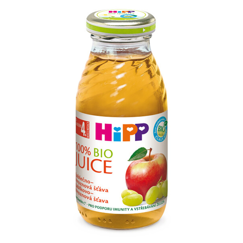 HIPP Šťáva Jablečno hroznová BIO 200 ml