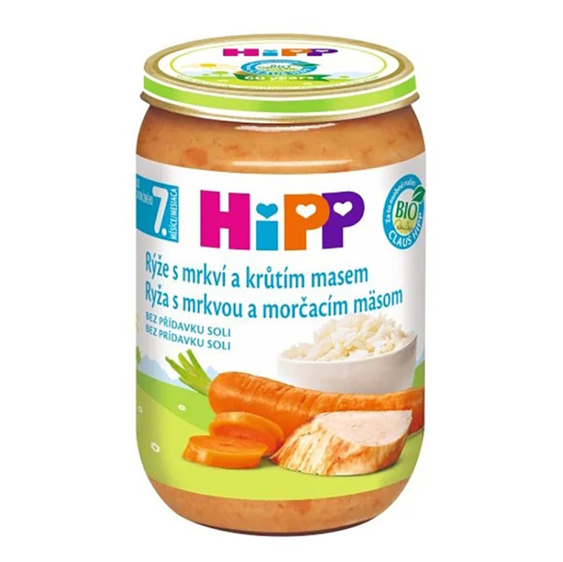 HIPP Junior rýže s karotkou a krůtím masem BIO 220 g