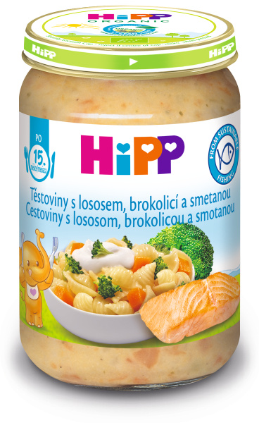 HIPP Těstoviny s brokolicí s lososem a smetanou BIO 250 g