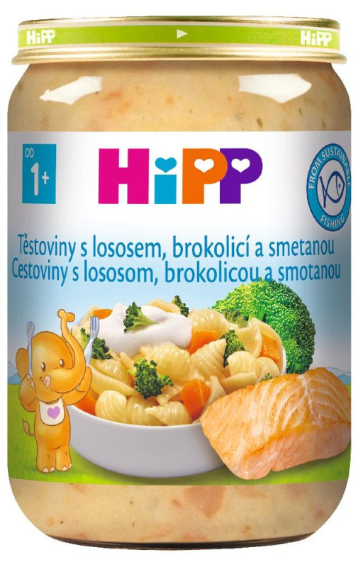 HIPP Těstoviny s brokolicí s lososem a smetanou BIO 250 g
