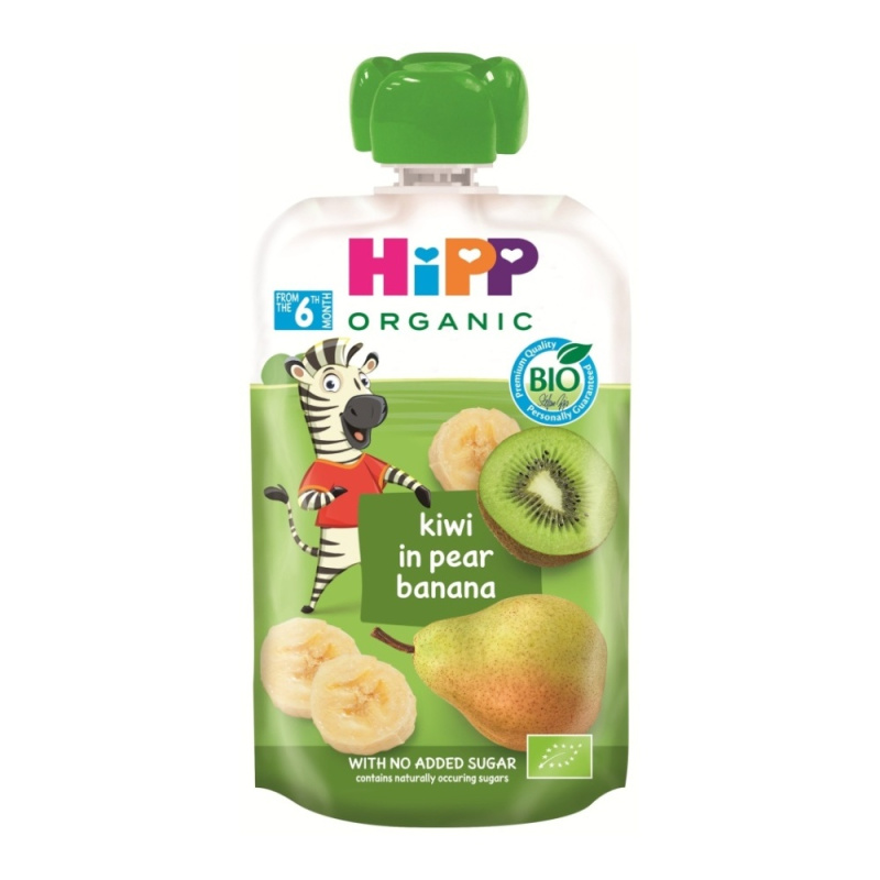 HIPP 100% ovoce hruška banán kiwi BIO 100 g