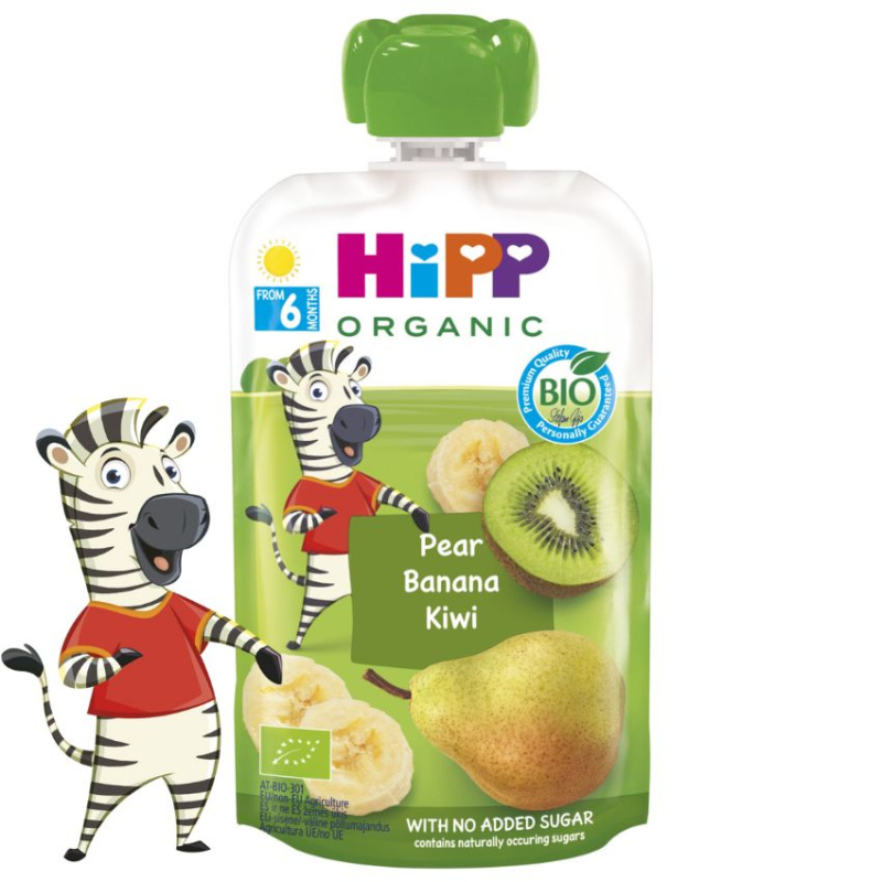 HIPP 100% ovoce hruška banán kiwi BIO 100 g
