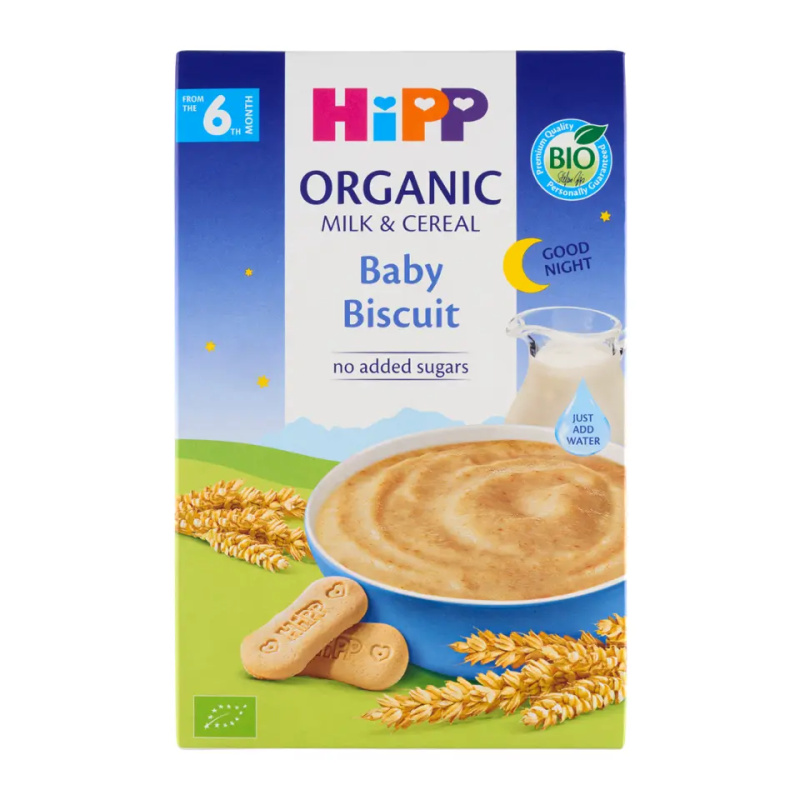 Hipp BIO Mléčná kaše na dobrou noc s dětskými keksy 6m+ 250 g
