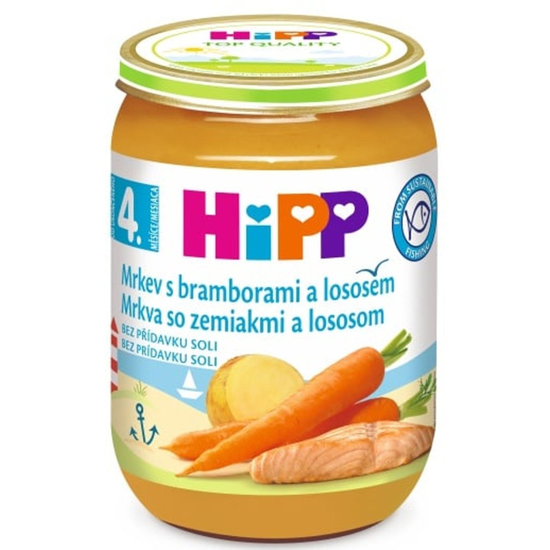 HiPP Mrkev s bramborami a lososem