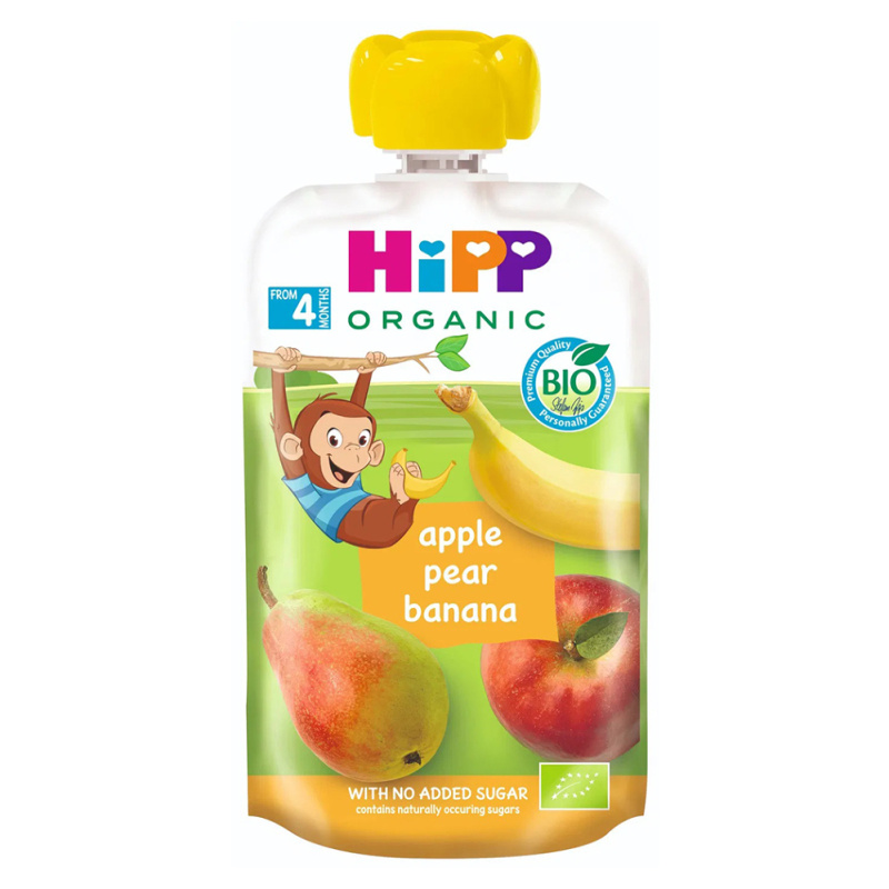 HIPP 100% ovoce jablko hruška banán BIO 100 g