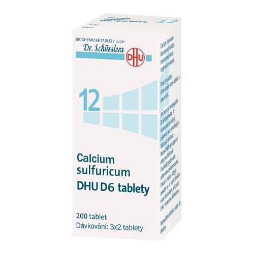 DR. SCHÜSSLERA Calcium sulfuricum DHU D6 No.12 200 tablet