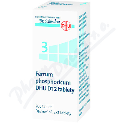DR. SCHÜSSLERA Ferrum phosphoricum DHU D12 No.3 200 tablet