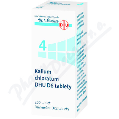 DR. SCHÜSSLERA Kalium chloratum DHU D6 No.4 200 tablet