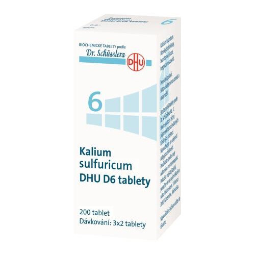 DR. SCHÜSSLERA Kalium sulfuricum DHU D6 No.6 200 tablet