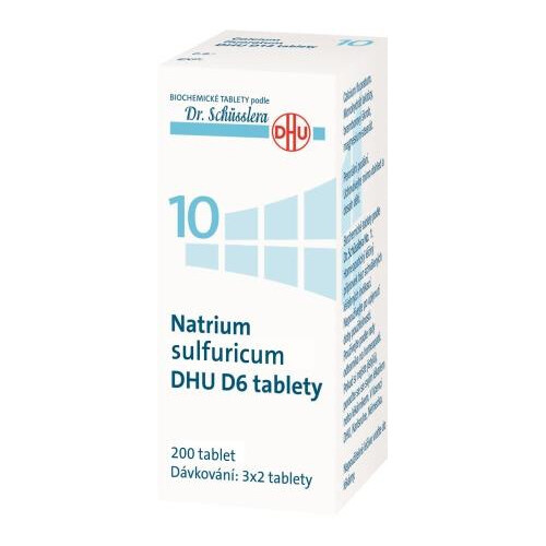 DR. SCHÜSSLERA Natrium Sulfuricum DHU D6 No.10 200tbl.