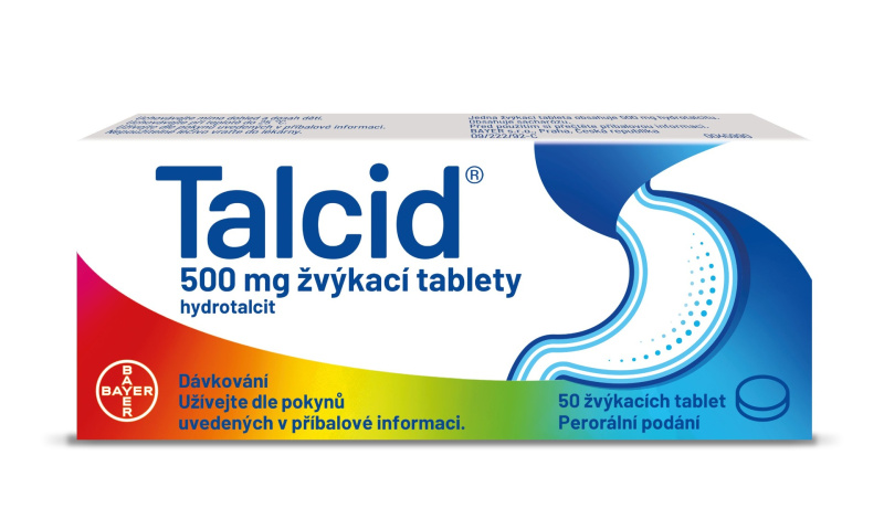 TALCID  50X500MG Žvýkací tablety