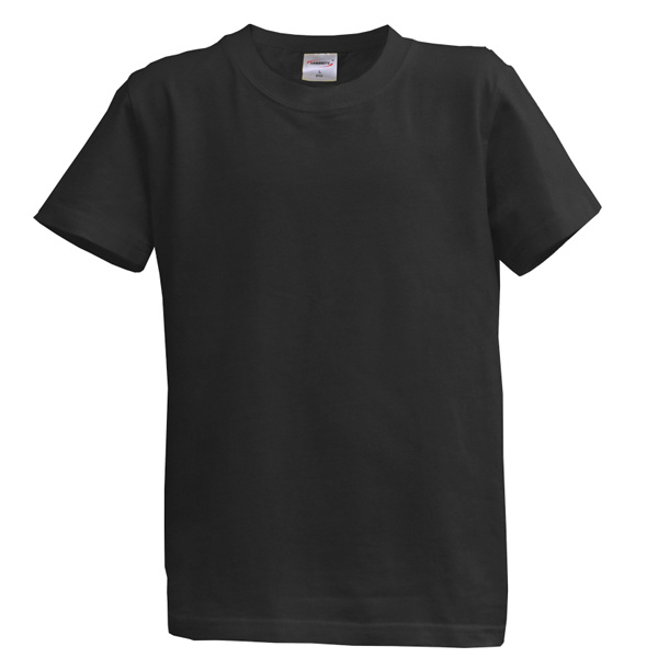 Dětské tričko krátký rukáv M - černé (10-11 let)