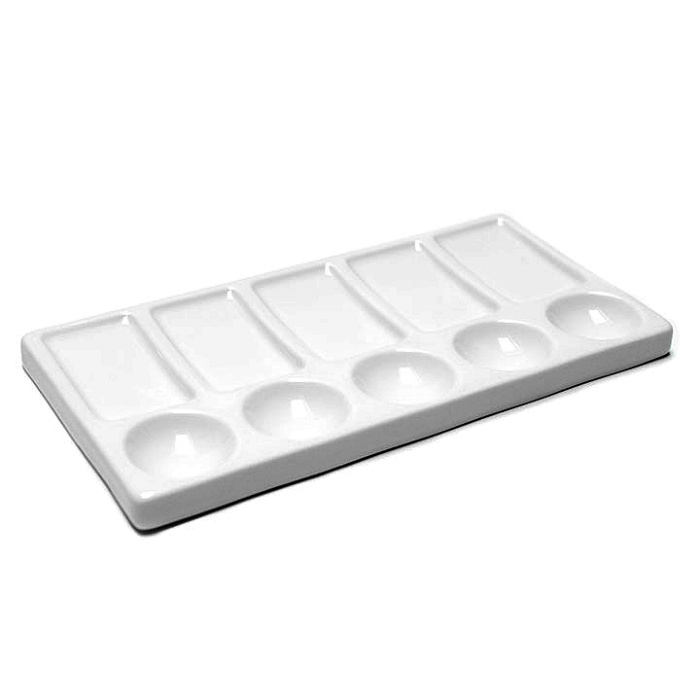Porcelánová paleta bílá 9,5x19cm