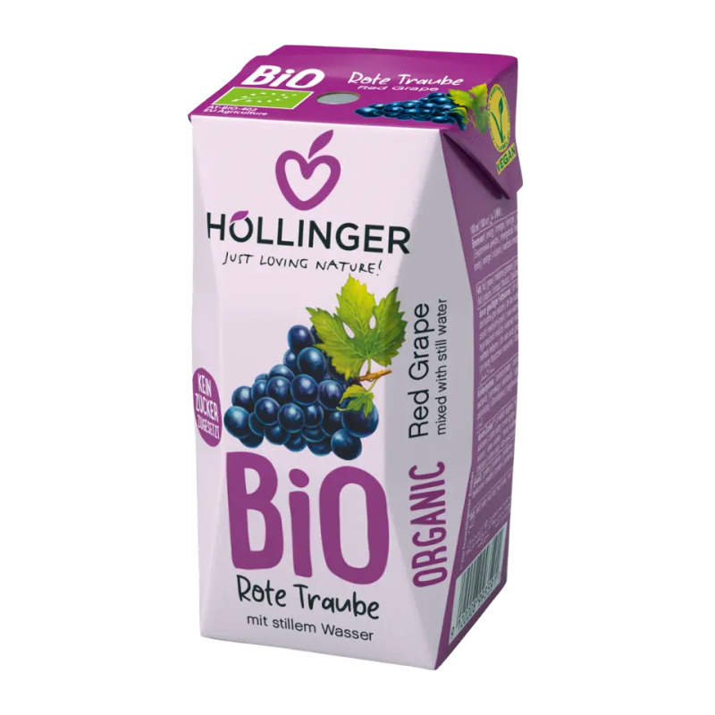 Höllinger BIO Hroznový džus s vodou Hroznové víno 200 ml