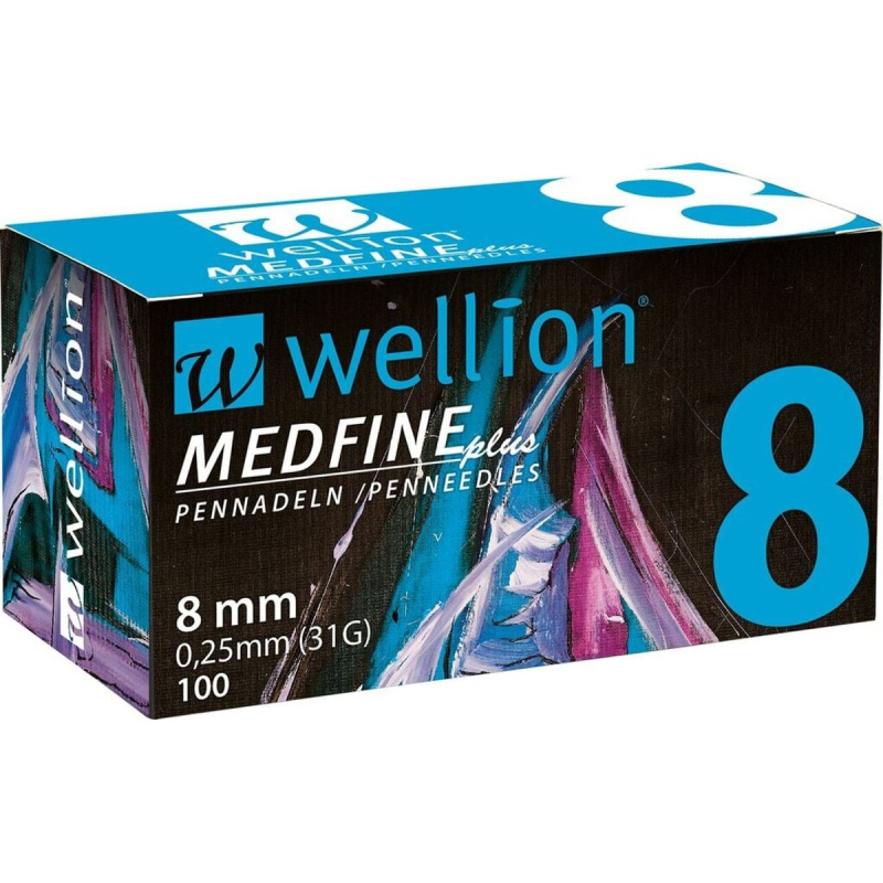 Jehly WELLION MEDFINE PLUS 31Gx8mm 100ks inzulinová pera