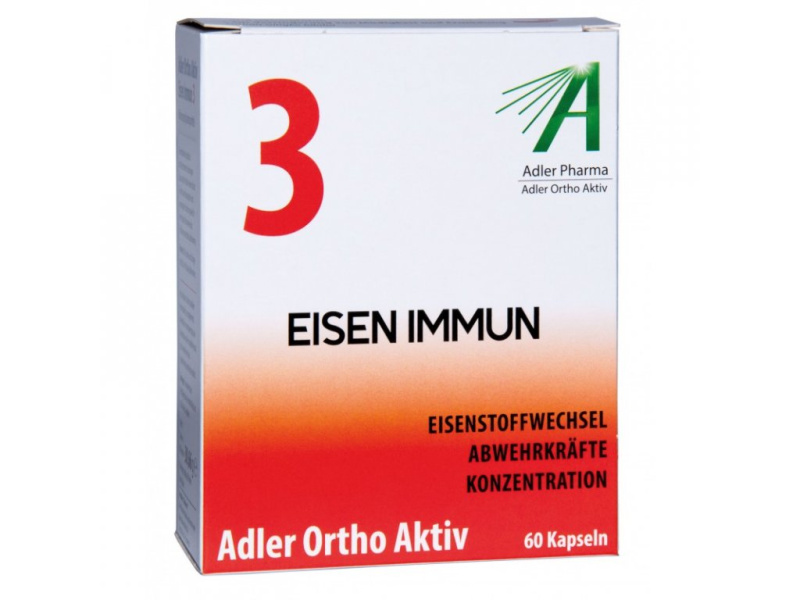 Adler Pharma Adler Ortho Aktiv Nr. 3 Eisen Immun, 60ks