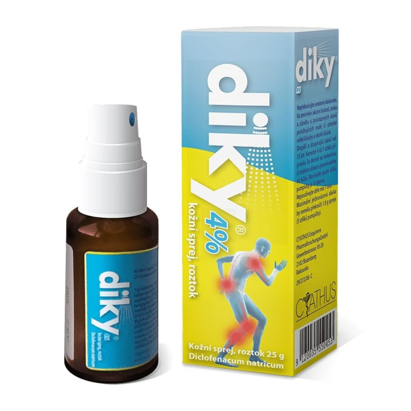 DIKY 40MG/G Kožní sprej, roztok 25G