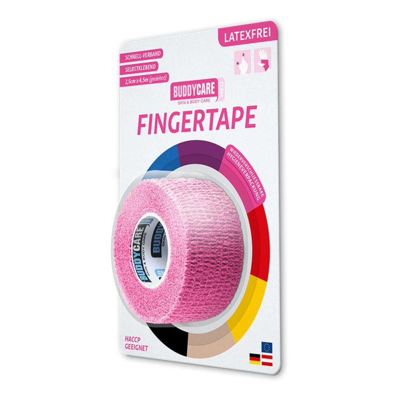 BUDDYCARE®MED Náplast na prsty 2,5 cm x 4,5 m růžová