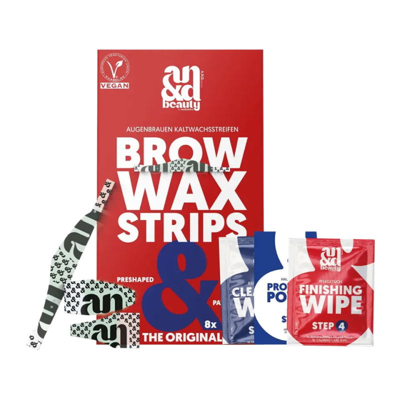 A.N.D. Beauty Wax Strips Brow voskové depilační pásky na obočí 8 ks