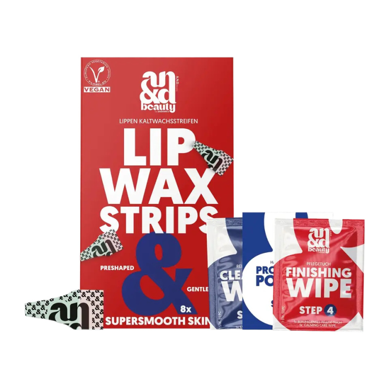 A.N.D. Beauty Wax Strips Lip voskové depilační pásky na horní ret 8 ks