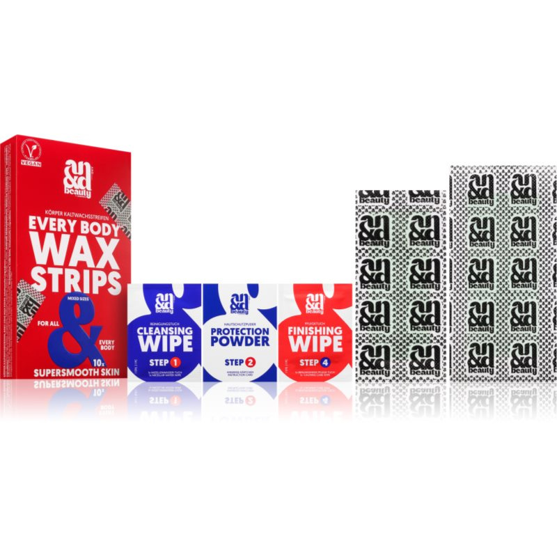 A.N.D. Beauty Wax Strips Every Body voskové depilační pásky na tělo 2x10 ks