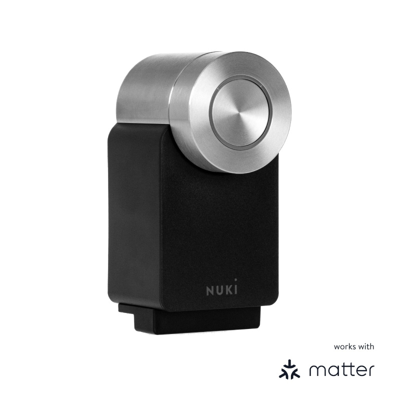 Chytrý elektronický zámek Nuki Smart Lock Pro 4. gen. - černý