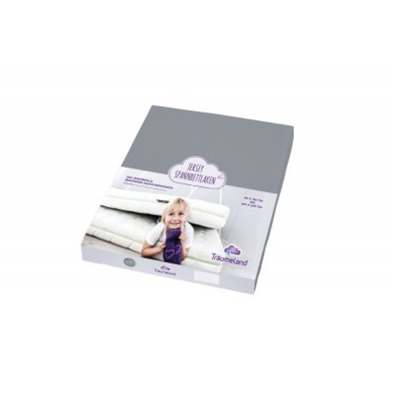 Träumeland Jersey prostěradlo, 90 x 200 cm (antracitová)