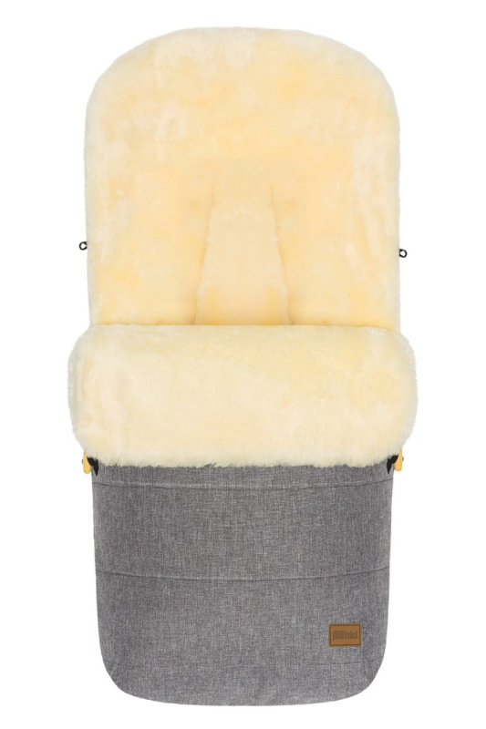 Fillikid Fusak zimní z jehněčí kožešiny Bernina lightgrey melange