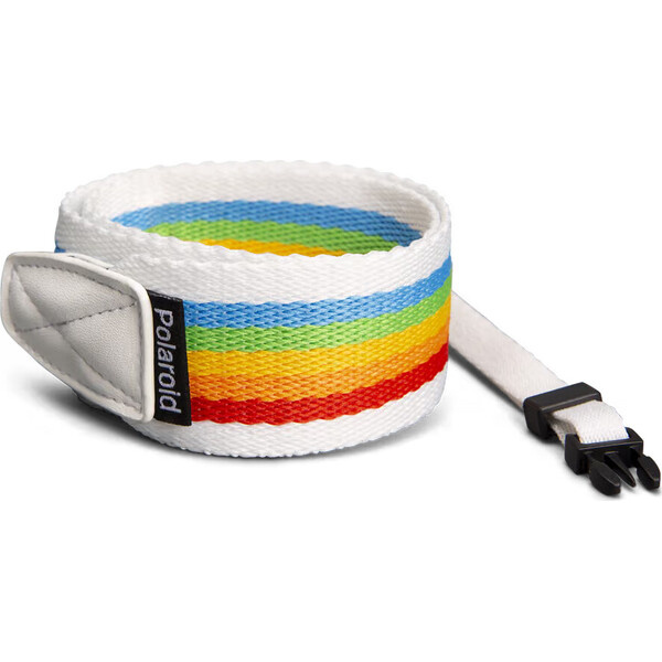 Polaroid popruh na fotoaparát Rainbow bílý