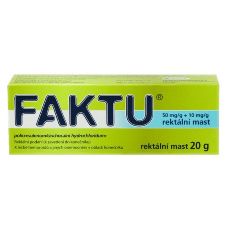 FAKTU 50MG/G+10MG/G Rektální  mast 1X20G