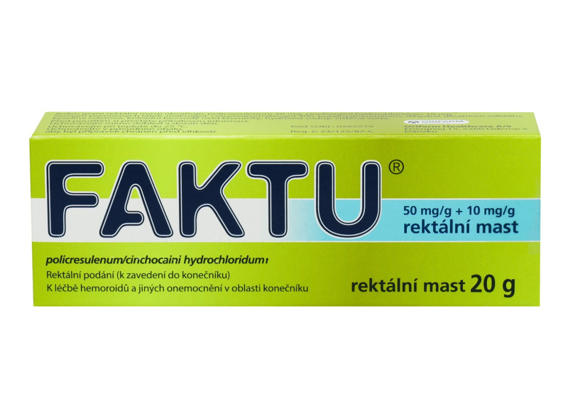 FAKTU 50MG/G+10MG/G Rektální  mast 1X20G
