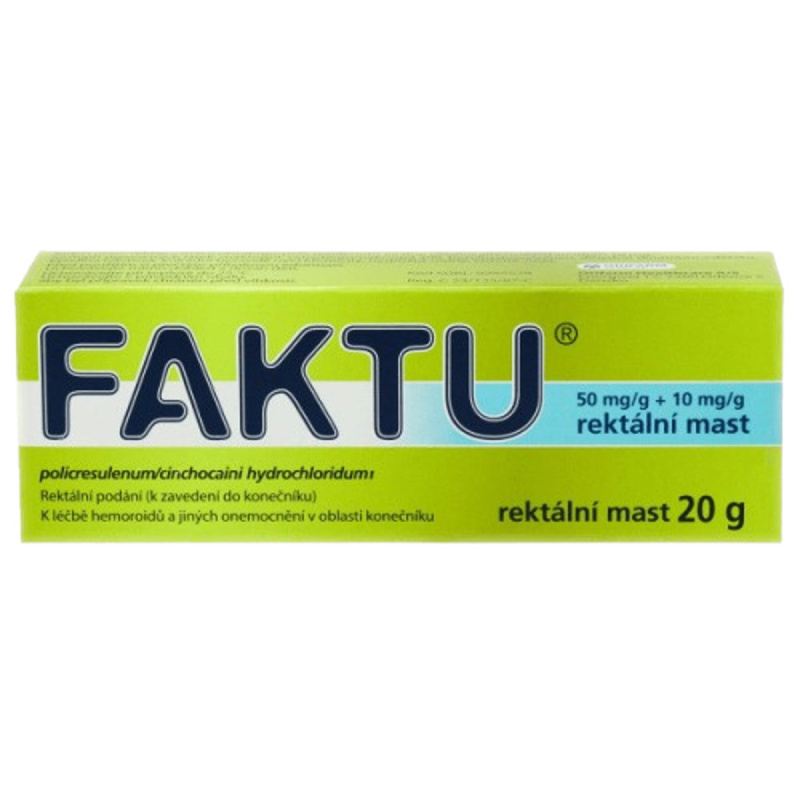 FAKTU 50MG/G+10MG/G Rektální  mast 1X20G