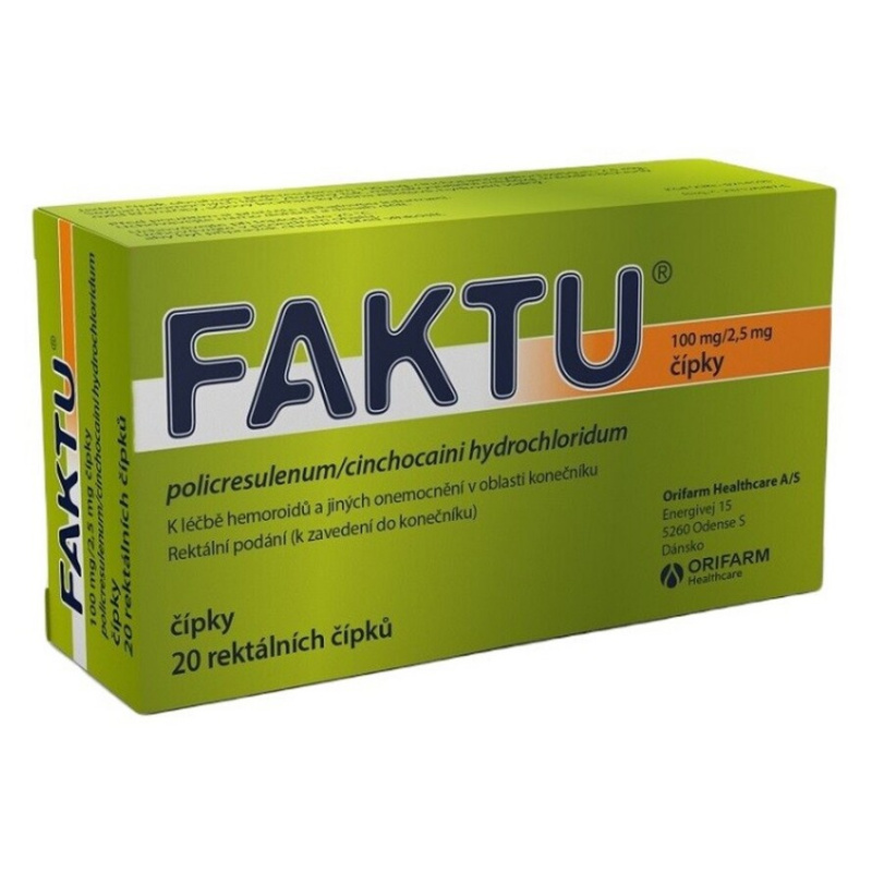 FAKTU 100MG/2,5MG čípek 20