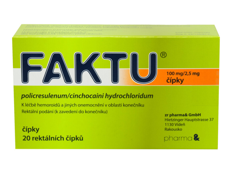 FAKTU 100MG/2,5MG čípek 20