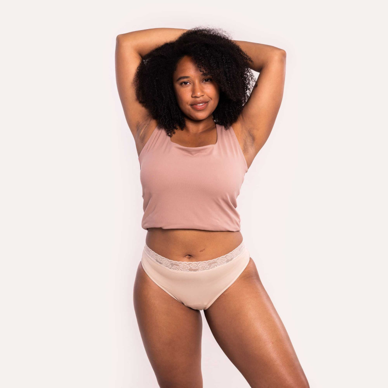 Menstruační kalhotky Selenacare Classic Nude (SEL131) M