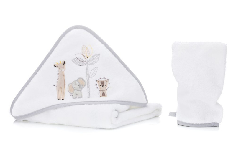 Fillikid osuška s kapucí + žínka safari white