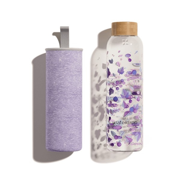 Waterdrop Glass Edition skleněná láhev na vodu Boost 600 ml