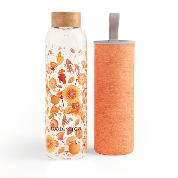 Waterdrop Glass Edition skleněná láhev na vodu Youth 600 ml