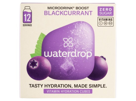 Waterdrop Blackcurrant černý rybíz, černý bez, acai 12 ks