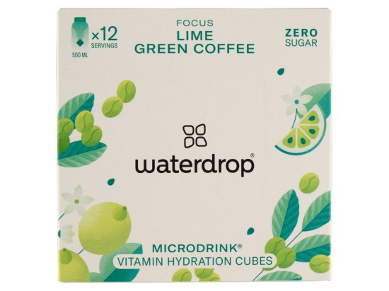 Waterdrop FOCUS (limeta / zelená káva / baobab)  microdrink 12 kapslí