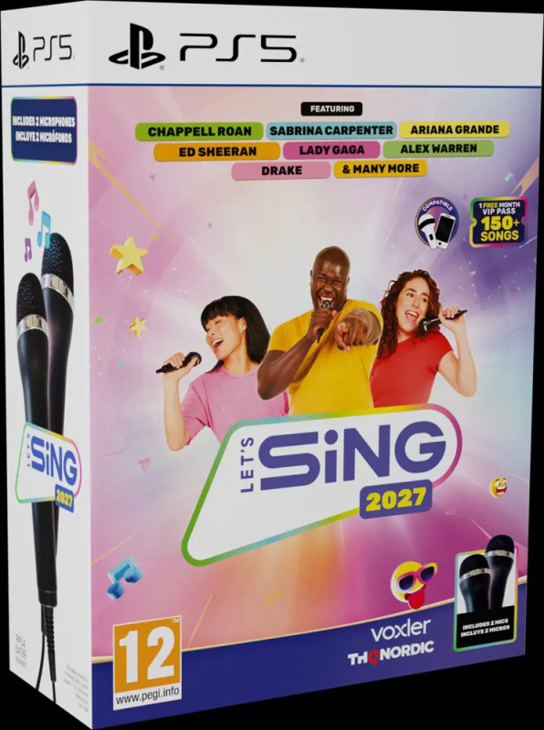 PS5 - Let’s Sing 2027 + 2 mikrofony