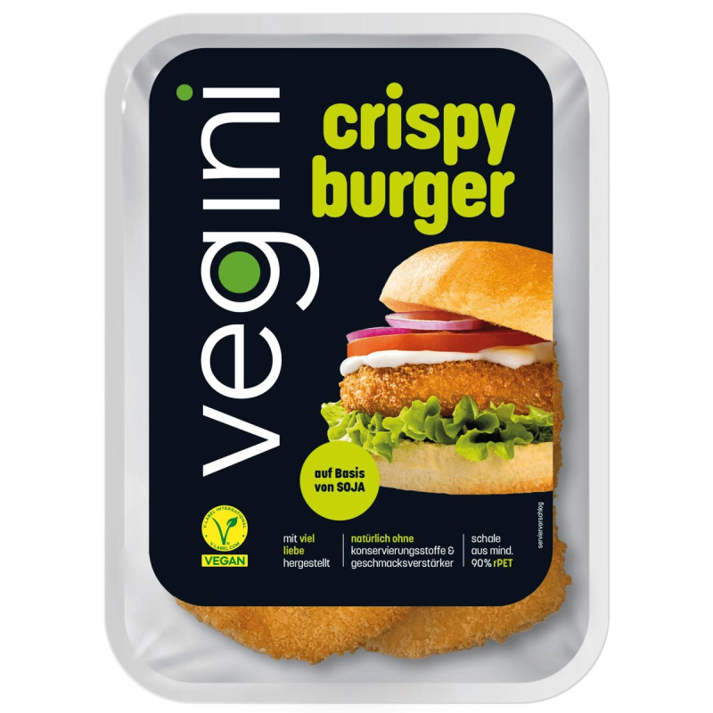 Vegini Křupavý burger, 2 ks