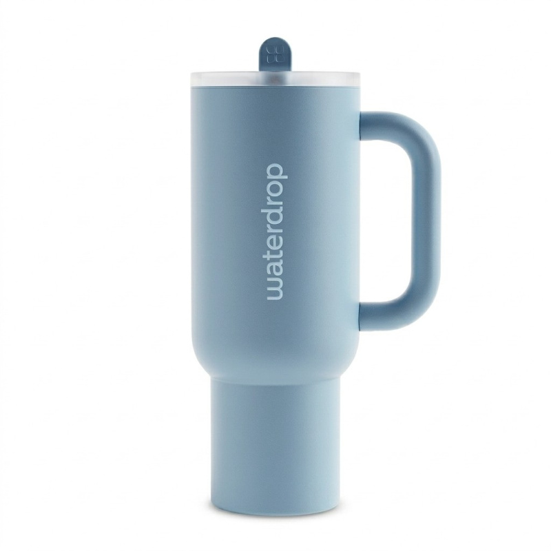 Waterdrop Explorer Tumbler nerezový tumbler s brčkem Blue 1100 ml