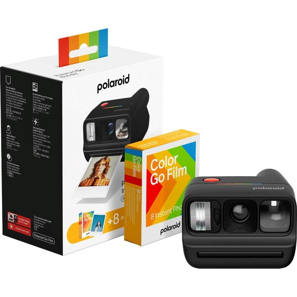 Polaroid Go Gen 3 + Color Film Bundle (8 fotografií) Black