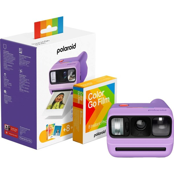 Polaroid Go Gen 3 + Color Film Bundle (8 fotografií) Purple